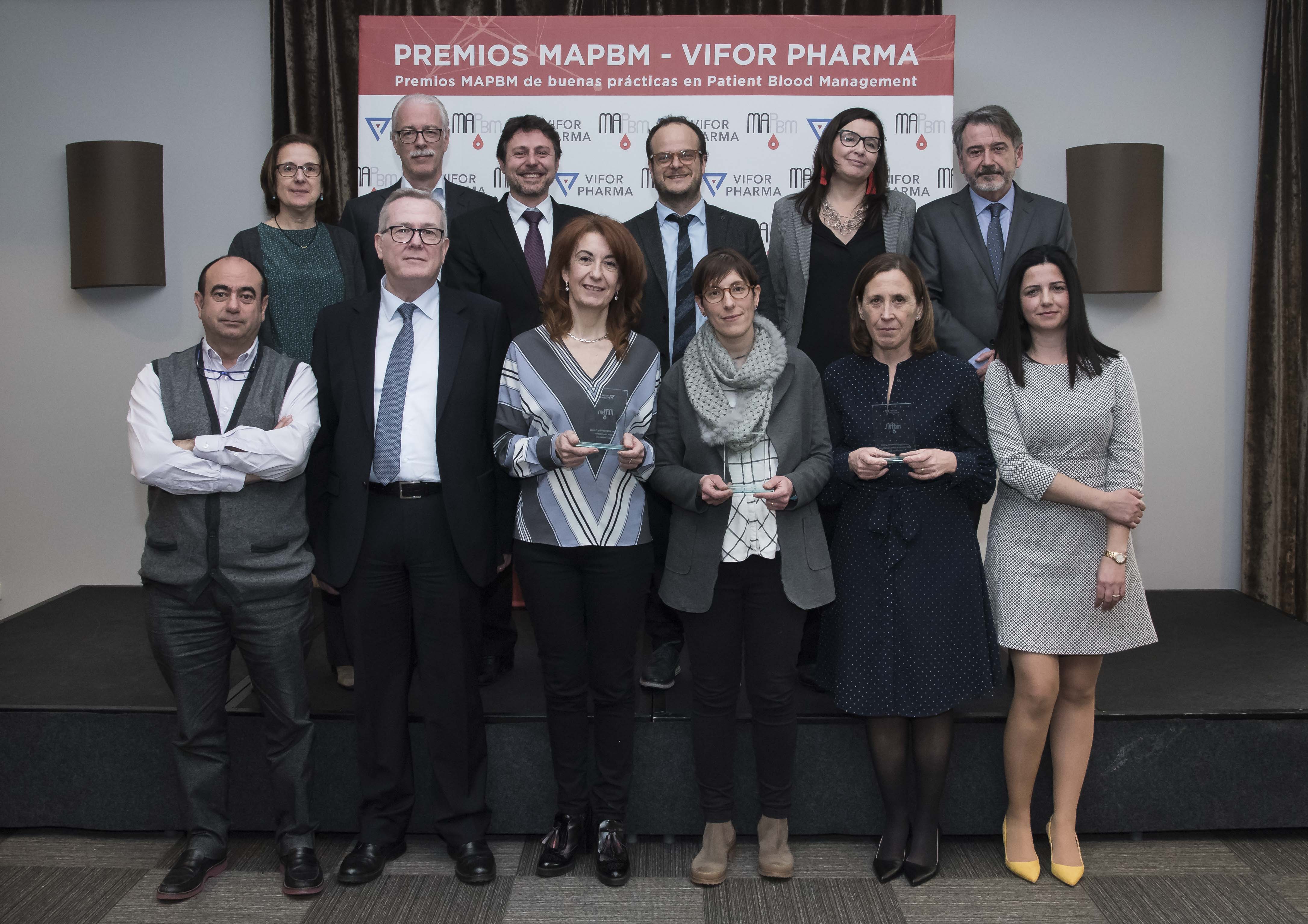 Galardonados Premios MAPBM-Vifor y miembros del jurado